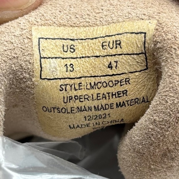 Marc Fisher LTD LMCOOPER Tan Suede Chukka Boots Mens13 MocToe Gum Sole Platform main image 7